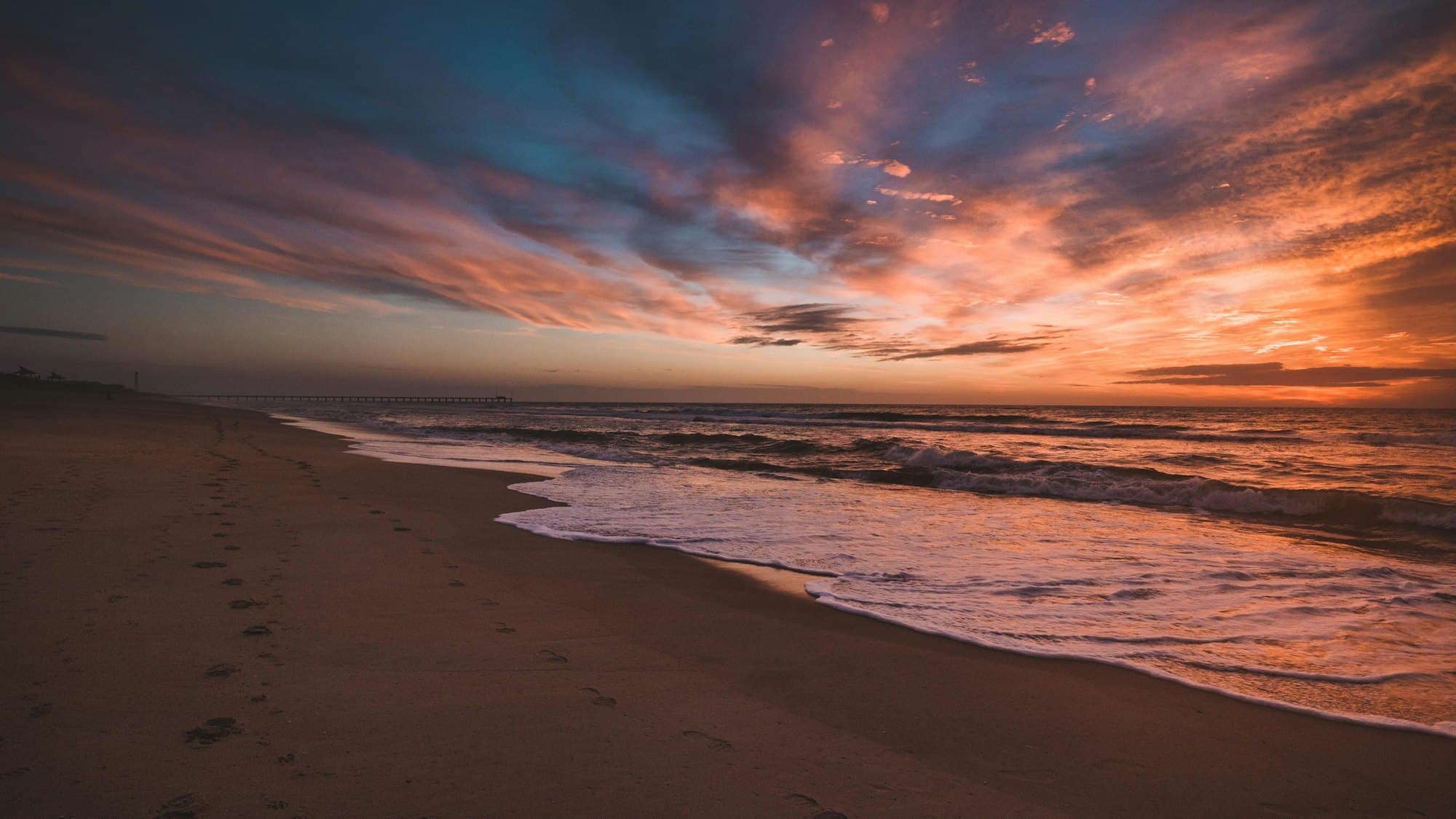 Sunset over Lake Michigan